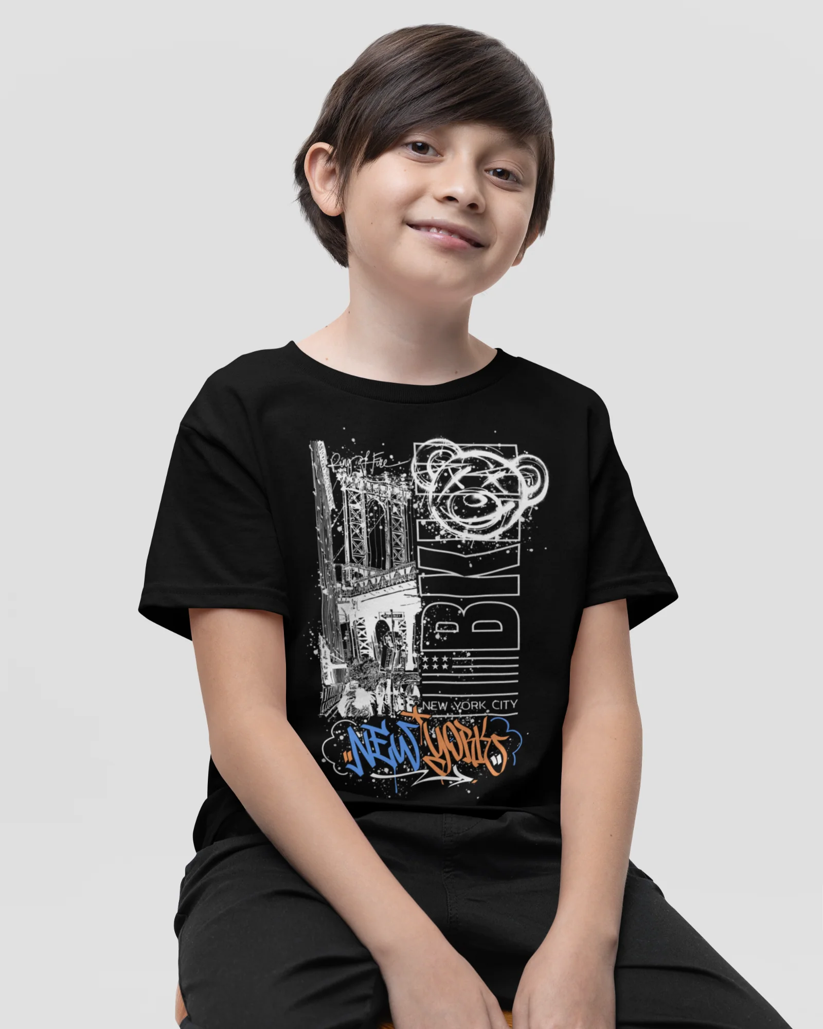 BOYS BROOKLYN NEW YORK GRAPHIC TEE
