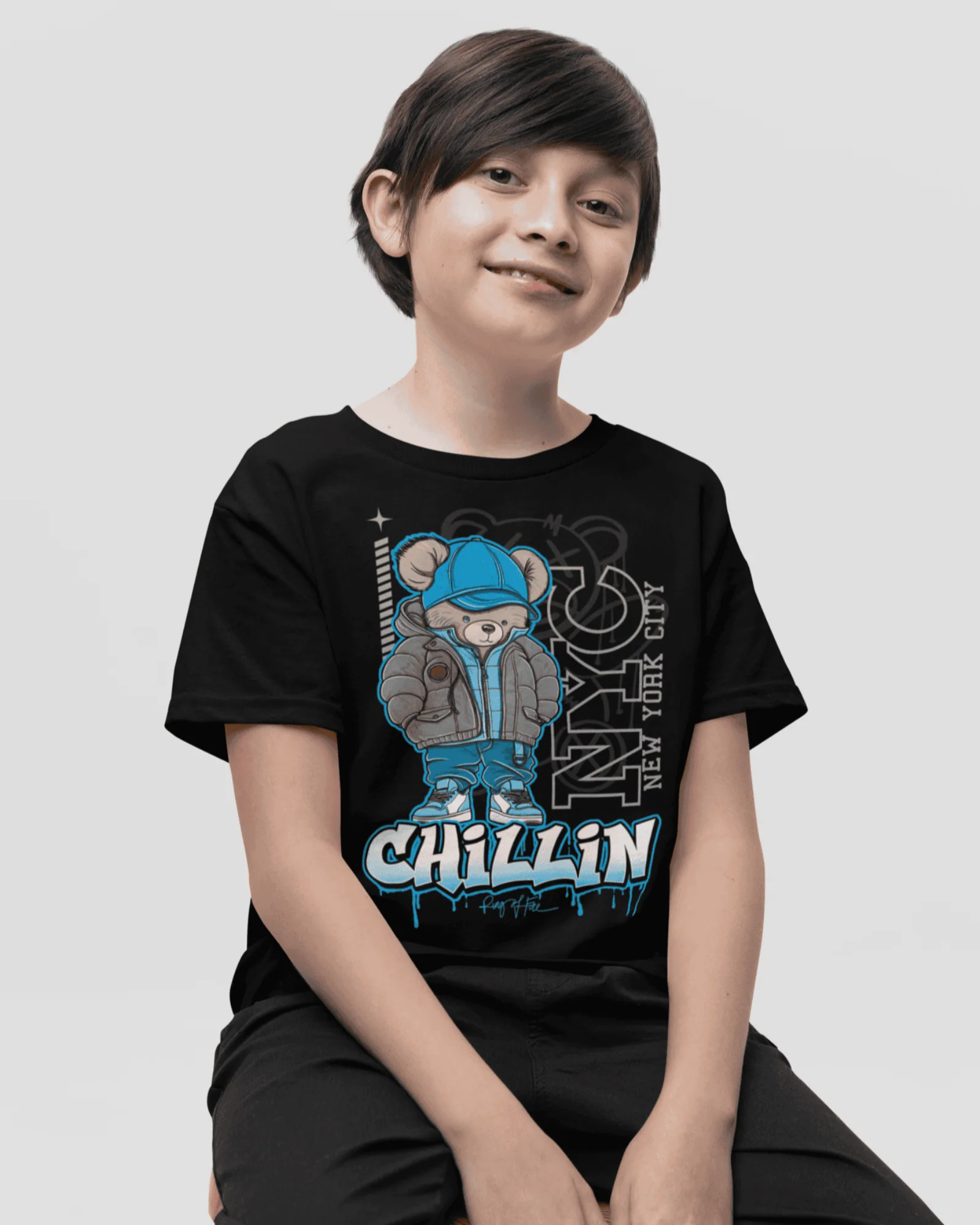BOYS CHILLIN NEW YORK GRAPHIC TEE